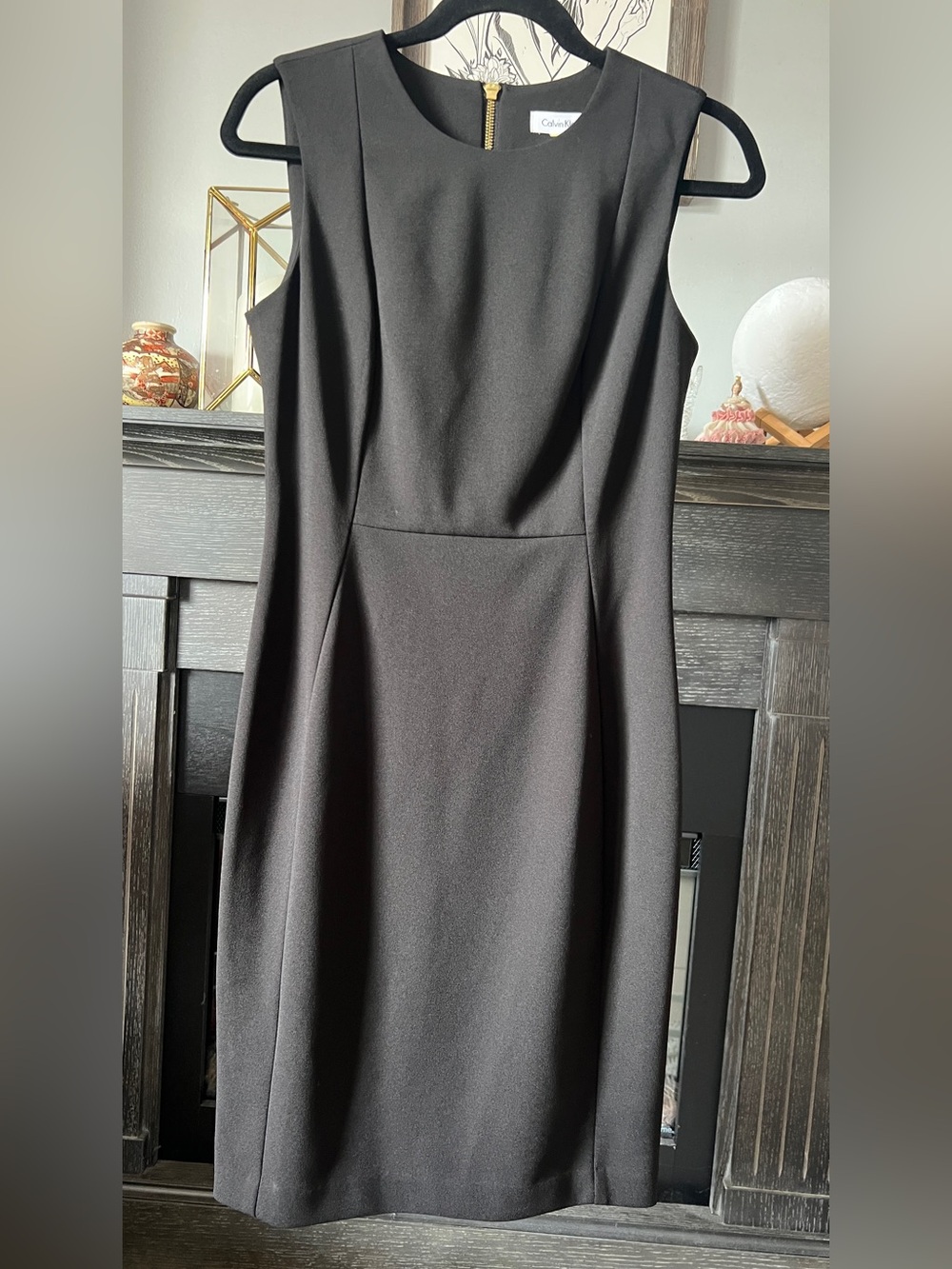 Calvin Klein Women's Black Sheath Dress